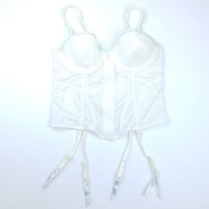 ✔Pastel Bustier Rhinstone Lace w/ Garter Straps